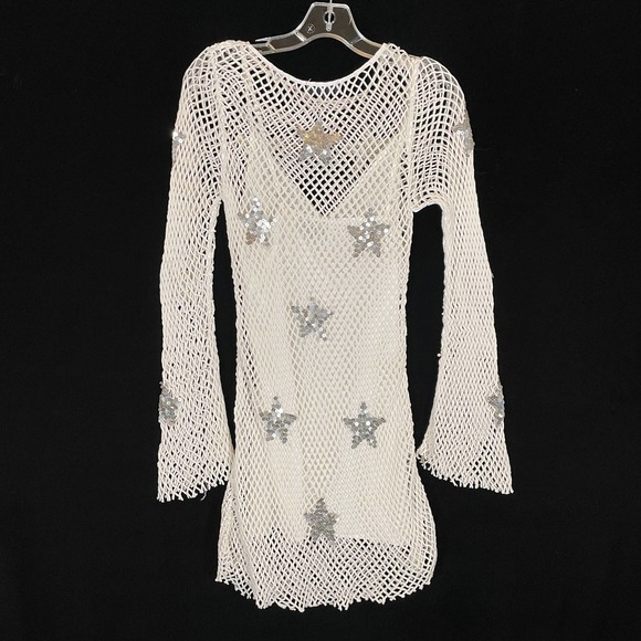 MAJORELLE White and Silver Star Mini Dress - Picture 7 of 7